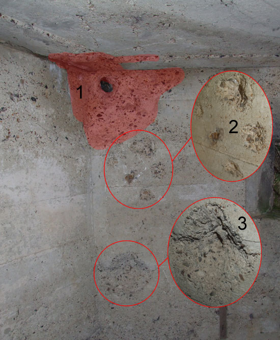 Damage to Type 22 Pillbox