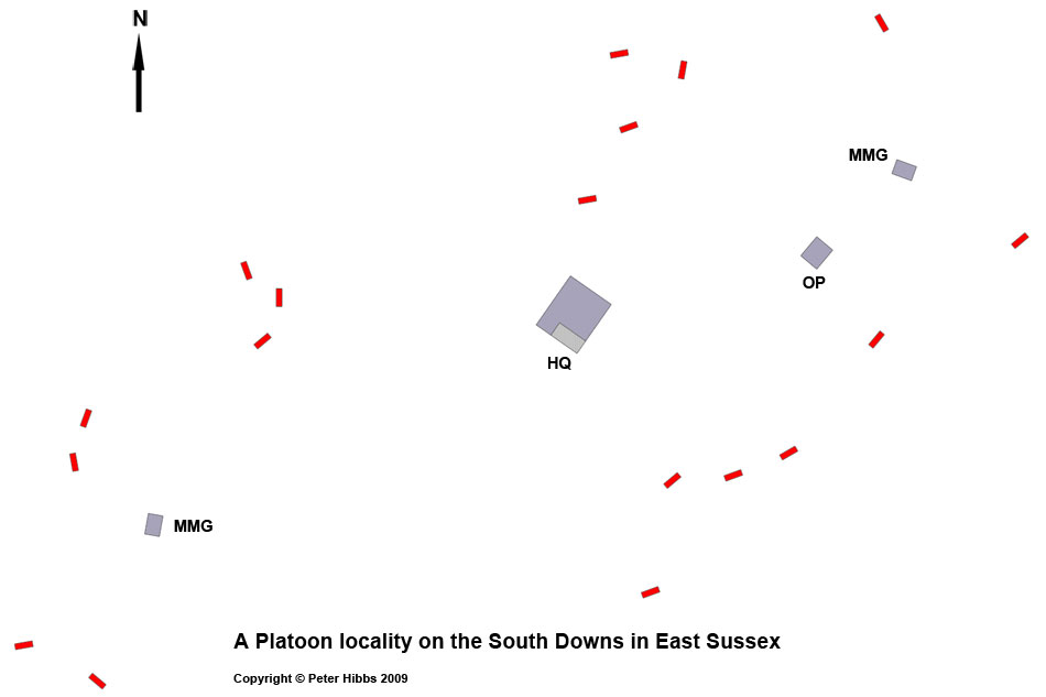 Platoon locality with buried HQ