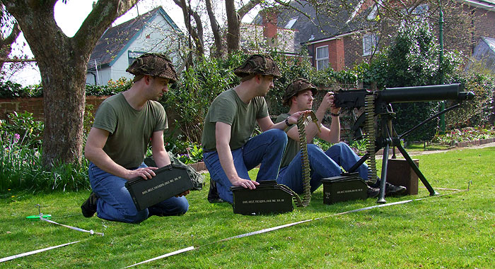 Vickers machine gun post