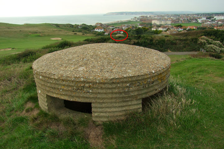 Bunkers on a golf course