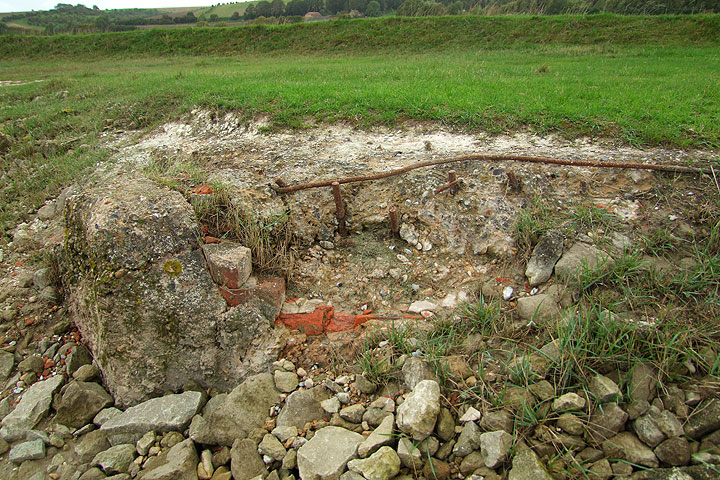 Pillbox find at Southease Bridge