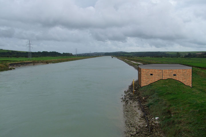 Pillbox find at Southease Bridge