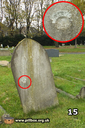 Bomb craters (9) - another cemetery hit