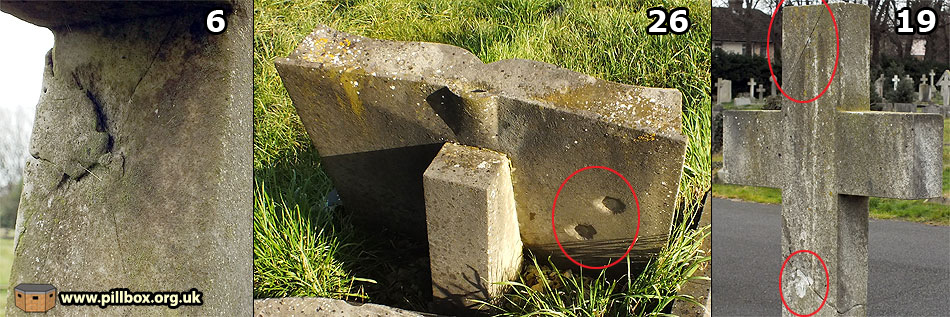 Bomb craters (9) - another cemetery hit