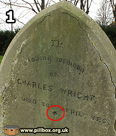 Bomb craters (9) - another cemetery hit