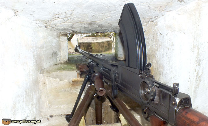 Bren gun in Type 24 Pillbox at Withyham